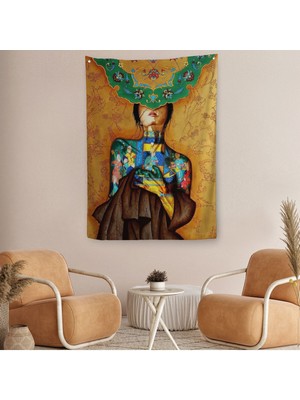 Ukrayna Temalı Dekoratif Duvar Örtüsü - HALISI-6134