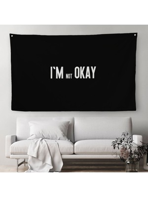 Ben Iyi Değilim Kanvas Duvar Örtüsü-Halısı, Aykırı Duvar Sanatı, Duvar ÖRTÜSÜ-HALISI-5371