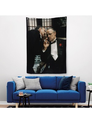 The Godfather Duvar Örtüsü - Halısı, Vito Corleone Film Sahnesi Duvar Örtüsü - HALISI-5279
