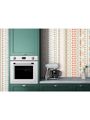 Modern Iskandinav Tasarımı Duvar Kağıdı Pastel Geometrik ŞEKILLERI-5502