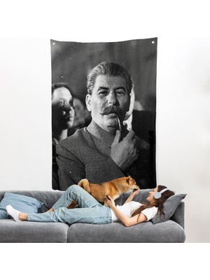 Joseph Stalin Rusya ve Sovyetler Birliği Sscb Duvar ÖRTÜSÜ-7936