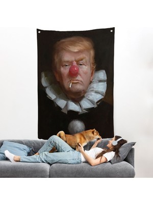 Palyaço Donald Trump Duvar ÖRTÜSÜ-7849