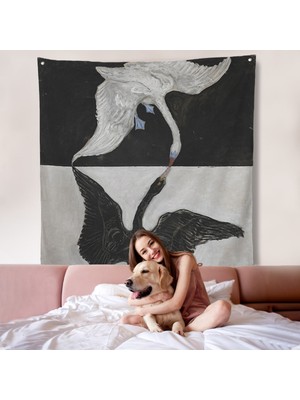 Group Ix Suw The Swan No 1-1915 By Hilma Af Klint Duvar ÖRTÜSÜ-8323