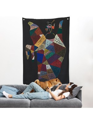 Wassily Kandinsky - Idam Edilen Ohne Titel Duvar ÖRTÜSÜ-7497