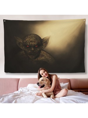 Halloween Ibis Demon Duvar ÖRTÜSÜ-7242