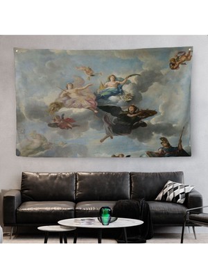 Bulutlaların Üzerindeki Melekler Rönesans Duvar Örtüsü-Halısı - Antoine Hoarse ZENITH-6582