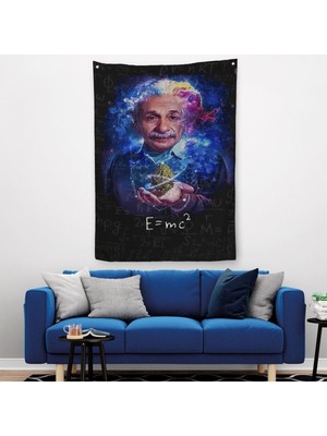 Albert Einstein E=mc2 Duvar Örtüsü - Halısı, Matematik Öğretmeninin HEDIYESI-5244