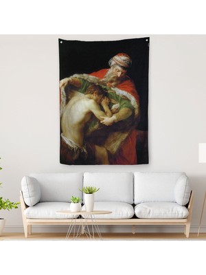 Savurgan Oğulun Dönüş Duvar Örtüsü-Halısı - The Return Of The Prodigal SON-6475