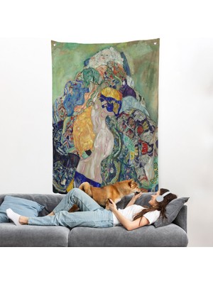 Gustav Klimt - Bebek Beşiği Duvar Örtüsü - Baby CRADLE-8073