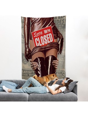Sorry We're Closed Duvar Örtüsü - Üzgünüm KAPALIYIZ-7705