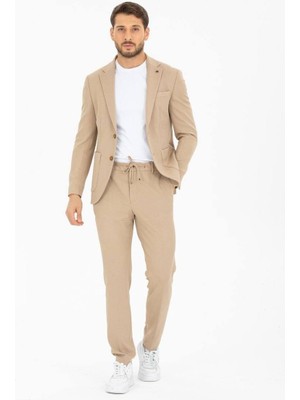 Spor Ipli̇ Erkek Takim Elbi̇se Sli̇m Fi̇t Yazlik Full Li̇krali