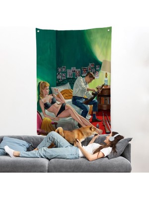 Kuşatılmış Suçlu ve Ortağı Kadın Duvar ÖRTÜSÜ-7724