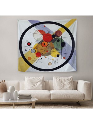 Soyut Temalı Kanvas Duvar ÖRTÜSÜ-HALISI-5882