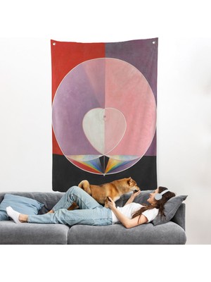 Hilma Af Klint - Güvercinler Duvar Örtüsü - DOVES-7284