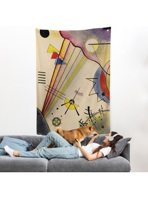 Verbindung Net Bağlantı Duvar Örtüsü Wassily KANDINSKY-7488