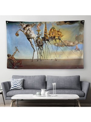 Salvador Dali - The Temptation Of St. Anthony Kanvas Duvar ÖRTÜSÜ-HALISI-5162