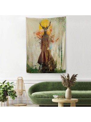 Volker Rossenbach'in Ormanın Efendisi Isimli Duvar Örtüsü - HALISI-6057