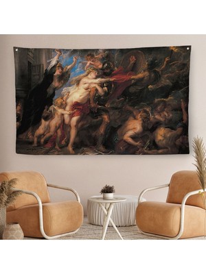 Peter Paul Rubens’in Savaşın Sonuçları Duvar ÖRTÜSÜ-HALISI-6655