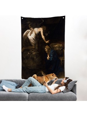 Caravaggio - Duyuru Duvar Örtüsü - ANNUNCIATION-7420
