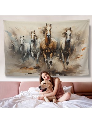 Koşan Atlar Duvar ÖRTÜSÜ-7261