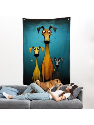 Çılğın Köpek Ailesi Duvar ÖRTÜSÜ-7687