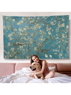 Vincent Van Gogh - Çiçek Açan Badem Ağacı Duvar ÖRTÜSÜ-7050
