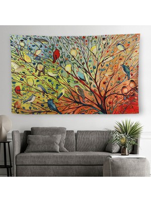 30 Kuş Duvar Örtüsü-Halısı - 27 BIRDS-6654