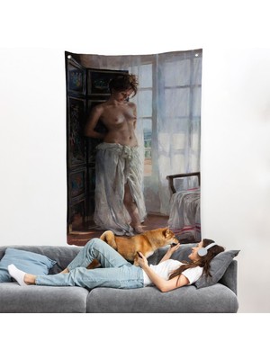 Vicente Romero Redondo - Çıplak Kadın Duvar ÖRTÜSÜ-7942