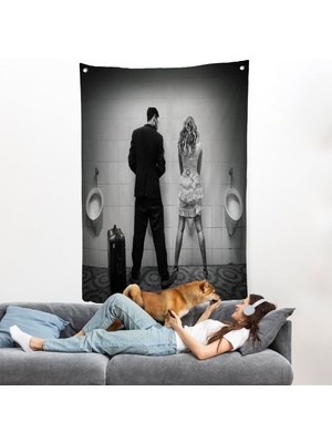 Pisuvara Işeyen Çift Duvar ÖRTÜSÜ-7890