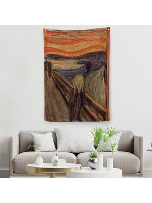 Edvard Munch'un Çığlık Isimli Eseri Duvar Örtüsü - HALISI-5116