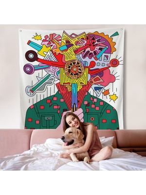 Mekanik Adam Duvar ÖRTÜSÜ-8320