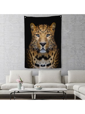 Leopar Dekoratif Duvar Örtüsü - HALISI-5959