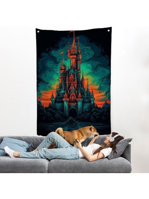 Avrupada Ortaçağ Kalesi Duvar ÖRTÜSÜ-7728