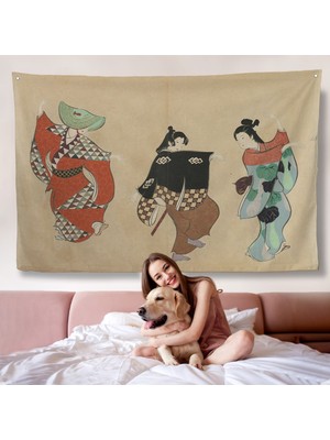 Kamisaka Sekka - Japon Dand Duvar ÖRTÜSÜ-7065