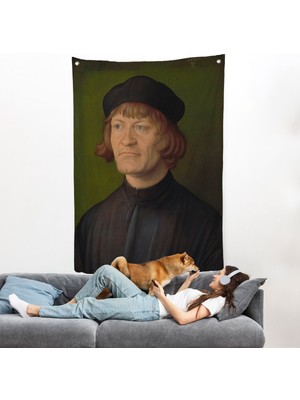 Albrecht Dürer - Bir Din Adamı Portresi Duvar Örtüsü - Bildnis Eines GEISTLICHEN-8081