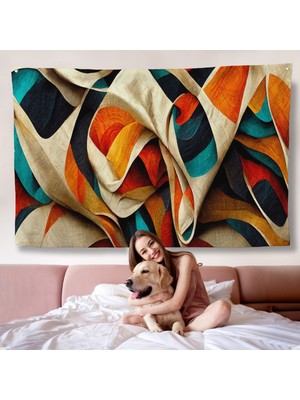 Soyut Modern Fütüristik Duvar ÖRTÜSÜ-7219