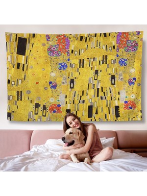 Gustav Klimt - Öpücük Duvar ÖRTÜSÜ-7085