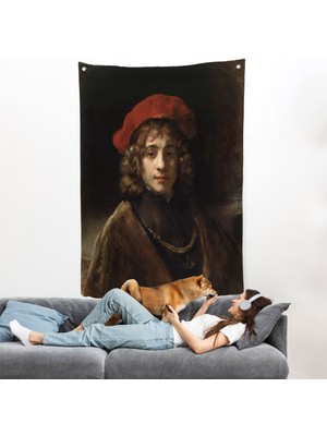 Rembrandt - Sanatçının Oğlu Titus Duvar Örtüsü -Titus, The Artist's SON-7438