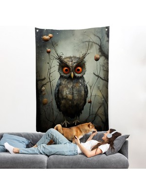 Sevimli Baykuş Duvar ÖRTÜSÜ-7985