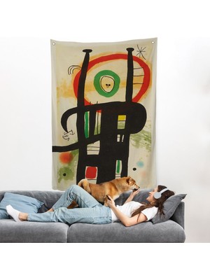 Joan Miro - Büyük Bilgisayar Duvar ÖRTÜSÜ-7350