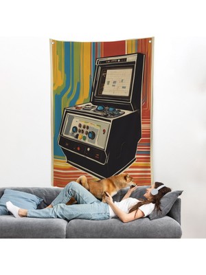 Atari Vintage Klasik Model Duvar ÖRTÜSÜ-8068
