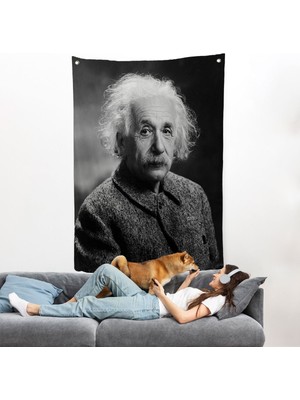 Albert Einstein Duvar ÖRTÜSÜ-7845