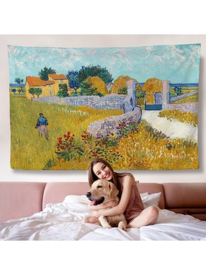 Vincent Van Gogh Provence’de Çiftlik Evi Duvar ÖRTÜSÜ-7168