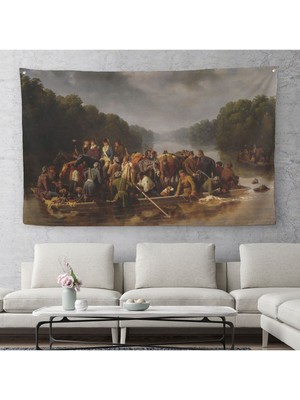 Marion Peedee'yi Geçiyor Duvar Örtüsü-Halısı - William Tylee RANNEY-6544