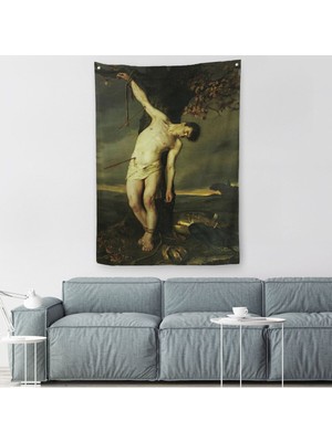 Dağ Manzarası Dekoratif Duvar Örtüsü - HALISI-6143