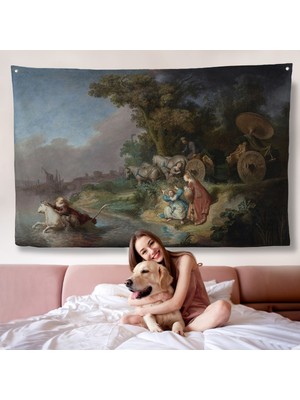 Rembrandt - Avrupalının Kaşırılışı Duvar Örtüsü - The Abduction Of EUROPA-7138