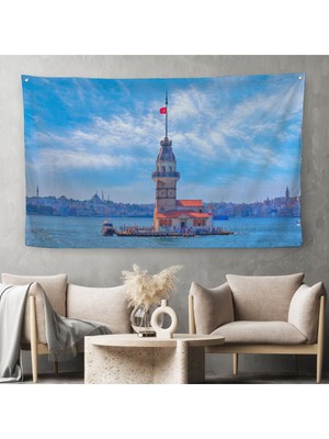 Kız Kulesi Dekoratif Kanvas Duvar ÖRTÜSÜ-HALISI-6513