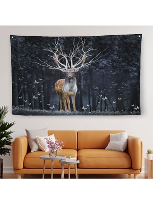 Ormandaki Geyik Duvar ÖRTÜSÜ-HALISI-6566