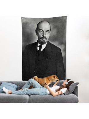 Sovyet Lideri Vladimir Lenin Duvar ÖRTÜSÜ-7944