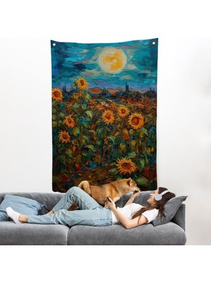 Ayçiçeği Tarlaları Duvar ÖRTÜSÜ-7977